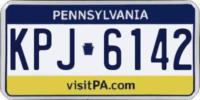 PA license plate KPJ6142