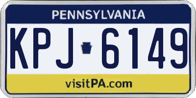 PA license plate KPJ6149