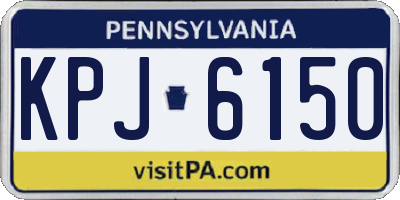 PA license plate KPJ6150