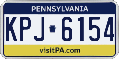 PA license plate KPJ6154