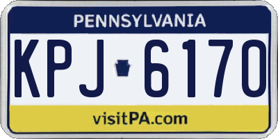 PA license plate KPJ6170