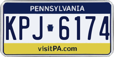 PA license plate KPJ6174