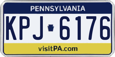 PA license plate KPJ6176