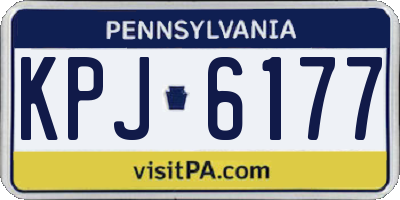 PA license plate KPJ6177