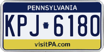 PA license plate KPJ6180