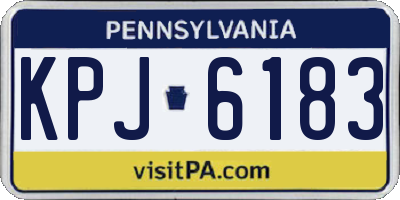 PA license plate KPJ6183