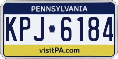 PA license plate KPJ6184