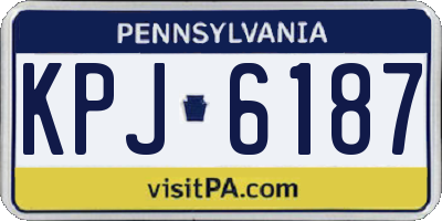PA license plate KPJ6187