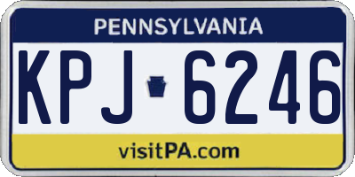 PA license plate KPJ6246