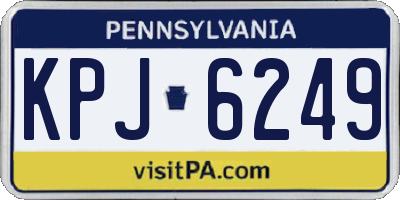PA license plate KPJ6249