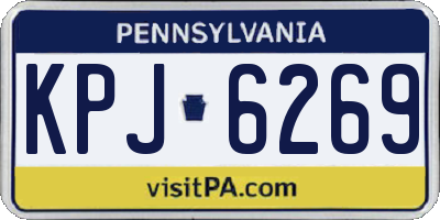 PA license plate KPJ6269