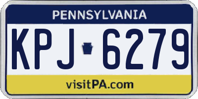 PA license plate KPJ6279