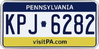PA license plate KPJ6282