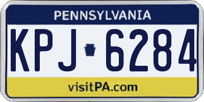 PA license plate KPJ6284