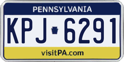 PA license plate KPJ6291