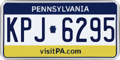 PA license plate KPJ6295