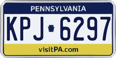 PA license plate KPJ6297