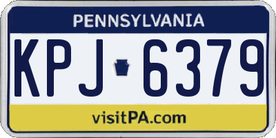PA license plate KPJ6379