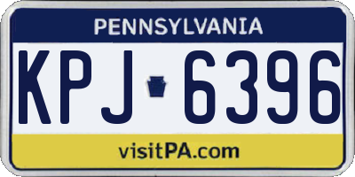 PA license plate KPJ6396