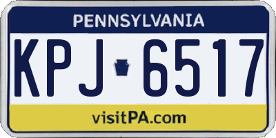 PA license plate KPJ6517