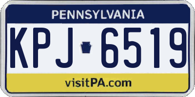 PA license plate KPJ6519