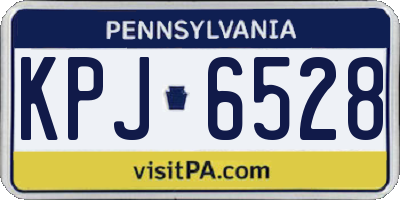 PA license plate KPJ6528