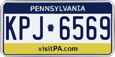 PA license plate KPJ6569