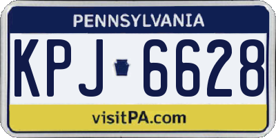 PA license plate KPJ6628