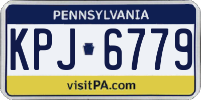 PA license plate KPJ6779