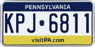 PA license plate KPJ6811