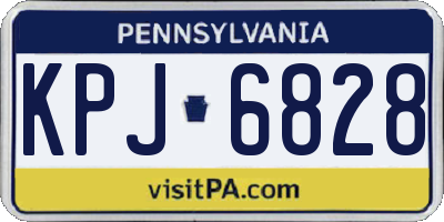 PA license plate KPJ6828