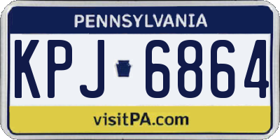 PA license plate KPJ6864