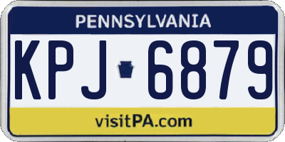 PA license plate KPJ6879