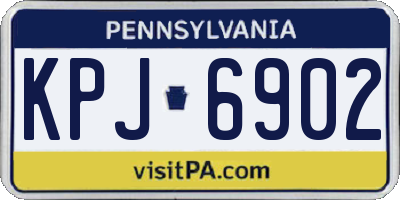 PA license plate KPJ6902