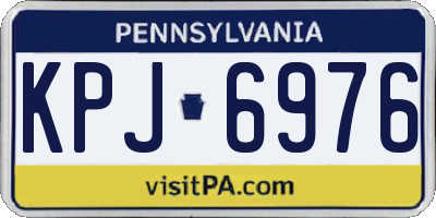 PA license plate KPJ6976