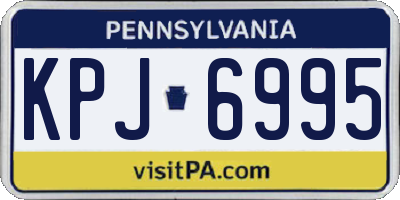 PA license plate KPJ6995