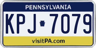 PA license plate KPJ7079