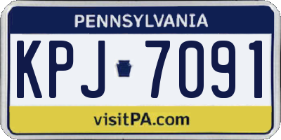 PA license plate KPJ7091
