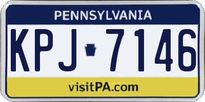 PA license plate KPJ7146