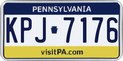 PA license plate KPJ7176