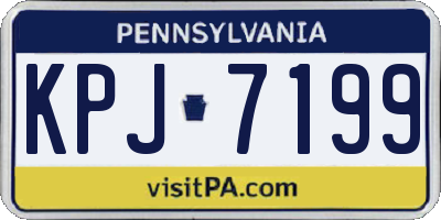 PA license plate KPJ7199