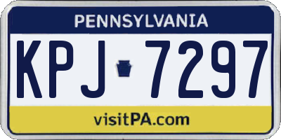PA license plate KPJ7297
