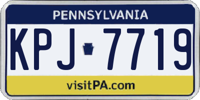 PA license plate KPJ7719