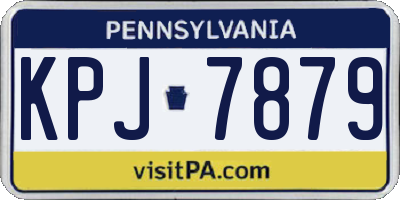 PA license plate KPJ7879