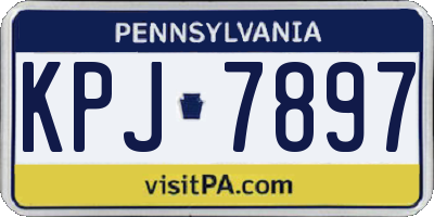 PA license plate KPJ7897
