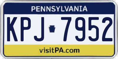 PA license plate KPJ7952
