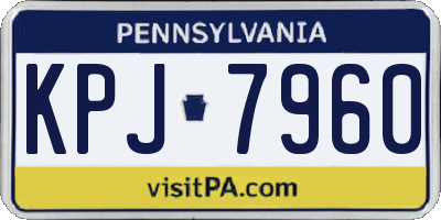 PA license plate KPJ7960
