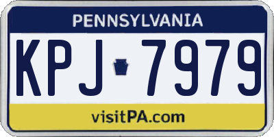 PA license plate KPJ7979