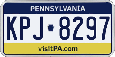 PA license plate KPJ8297