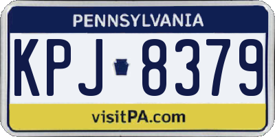 PA license plate KPJ8379